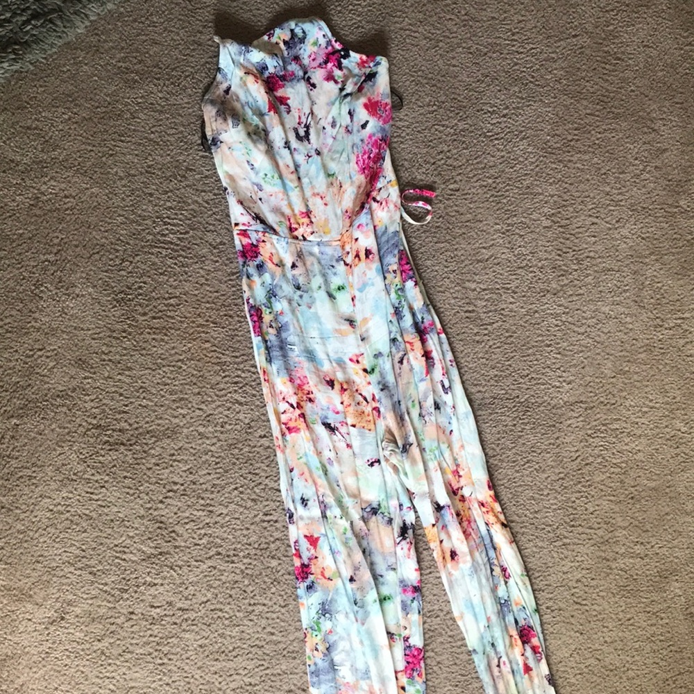 Colorful pants romper